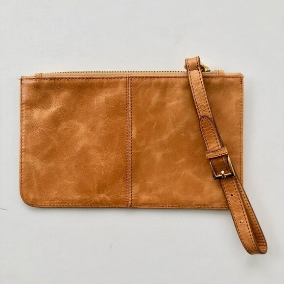 MIU MIU Replica Yellow Gold Leather Simple Wristlet Clutch Adjustable Strap 8x5" - Picture 8 of 11